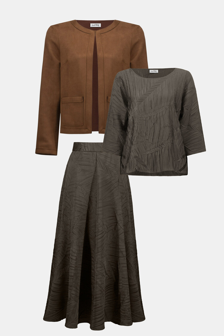 Joseph Ribkoff Joseph Ribkoff Scuba Suede Straight Jacket 253173