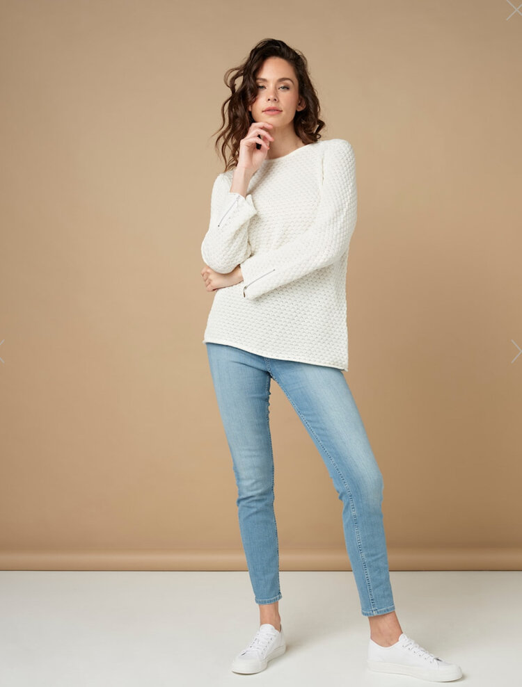 Skovhuus Pullover Sweater With Zippers on Sleeves 6750