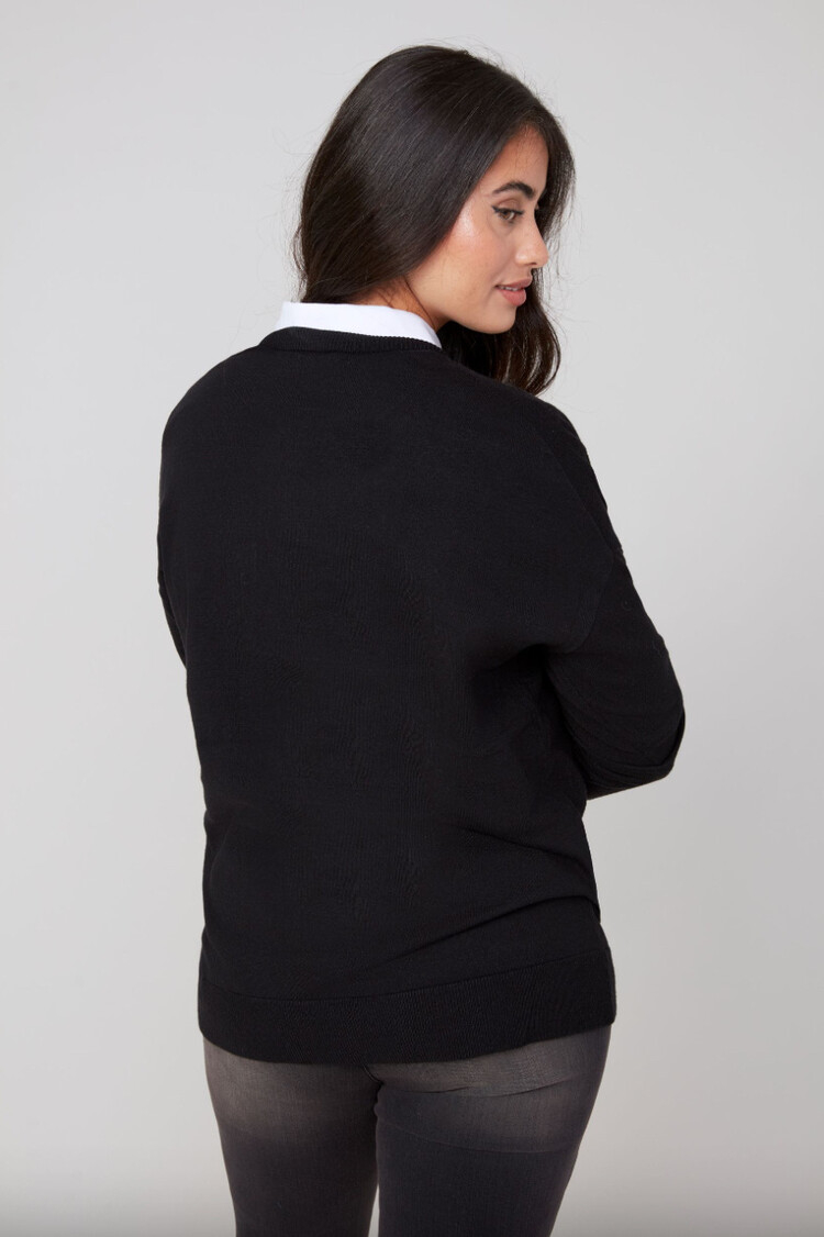 Renuar Renuar R6957 Crewneck Sweater w/ Chest Pocket