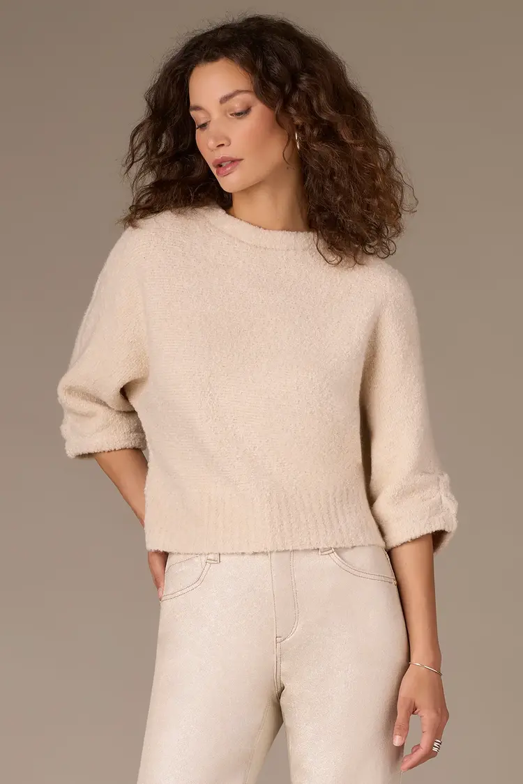 Wit&Wisdom Wit & Wisdom 3/4 Dolman Sleeve Funnel Neck Sweater P6647KGSW