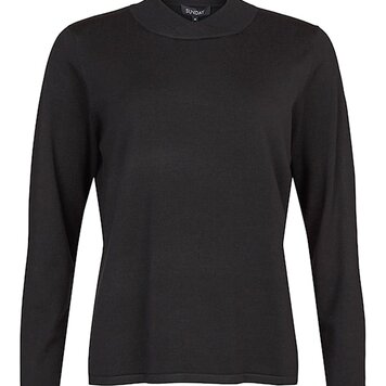 Sunday Sunday 6593 Cross Mock Neck Top