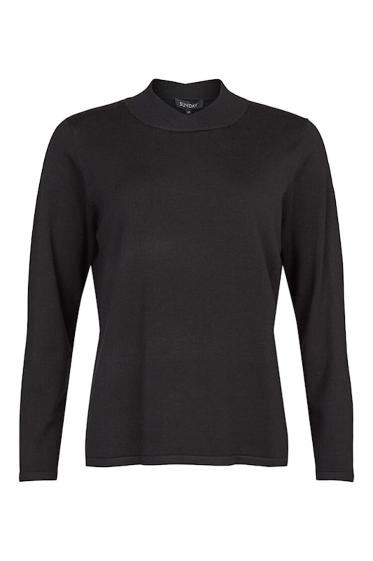 Sunday Sunday 6593 Cross Mock Neck Top