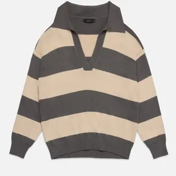 Deluc Dèluc Nick Polo Striped Sweater 9307D