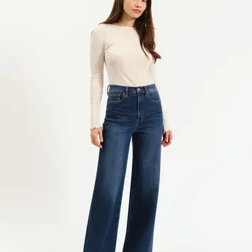 Daze Daze Far Out W/Out Seaming High Rise Wide Leg D00017191ZZ