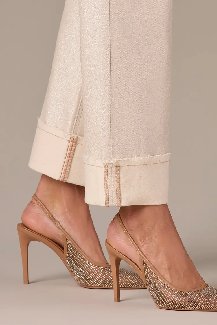 Wit&Wisdom Wit and Wisdom Hi Rise Boyfriend W/ Fray Cuff P1047FYSL