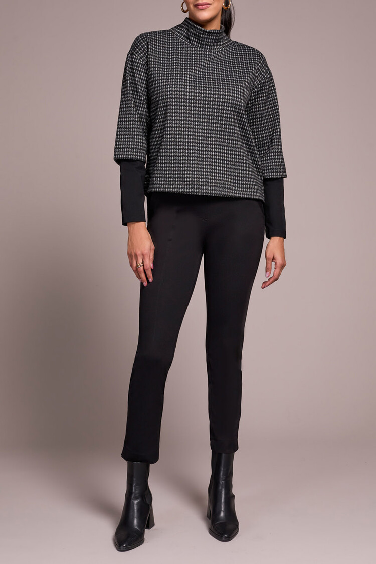 Tribal Tribal 2325O Long Sleeve Mock Neck Top