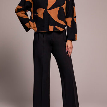 Tribal Tribal 2315O Long Sleeve Mock Neck Sweater