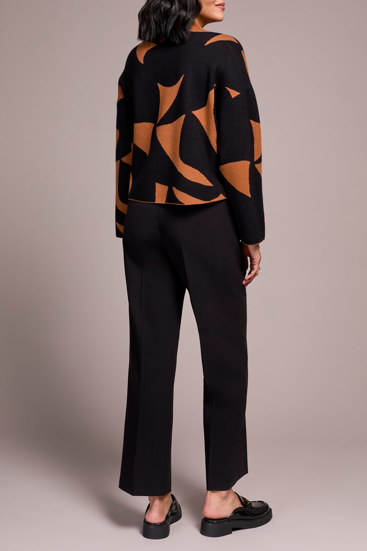 Tribal Tribal 2315O Long Sleeve Mock Neck Sweater