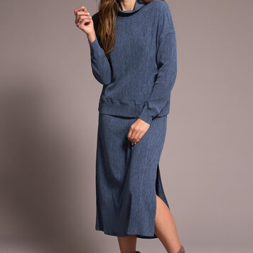 Tribal Tribal 2332O Long Sleeve Mock Neck Top