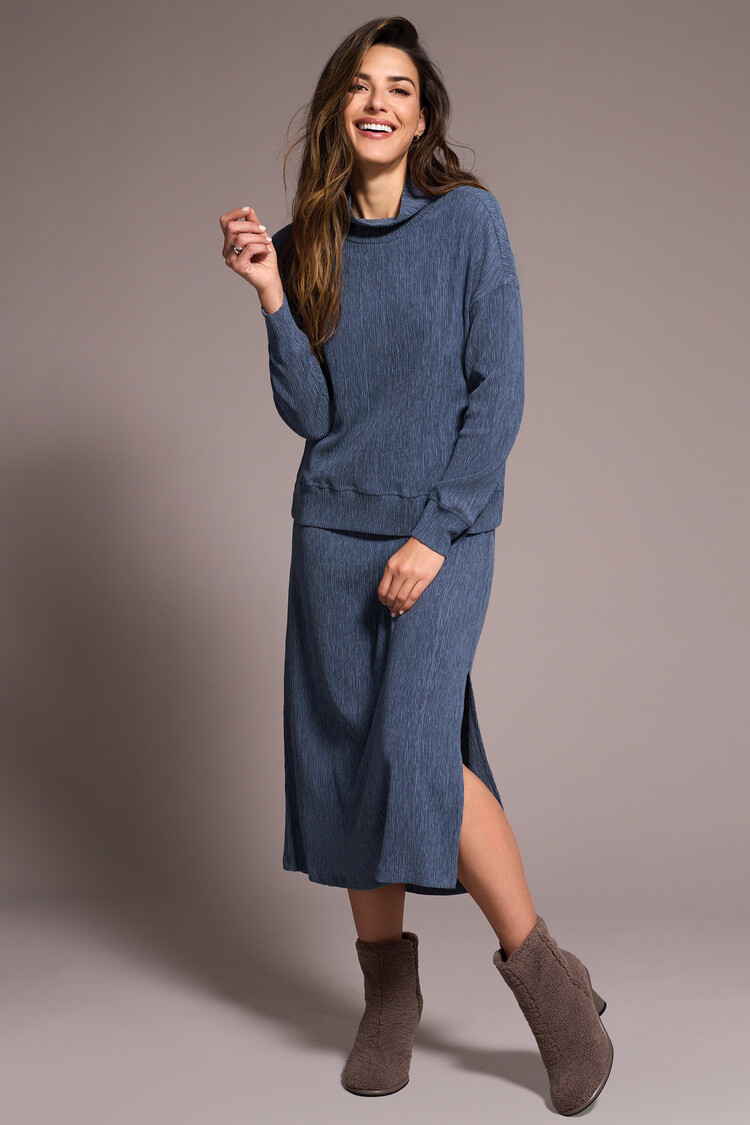 Tribal Tribal 2332O Long Sleeve Mock Neck Top