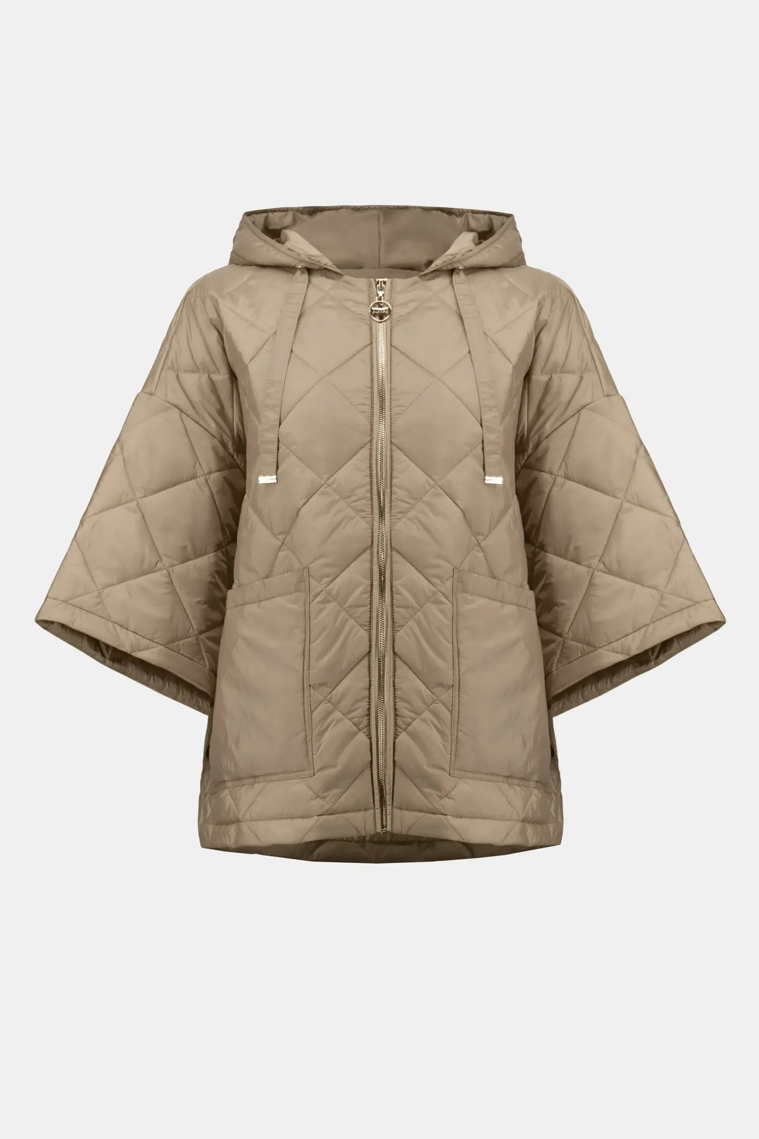 Joseph Ribkoff Woven Diamond Quilt Hooded Jacket 254914 - Main