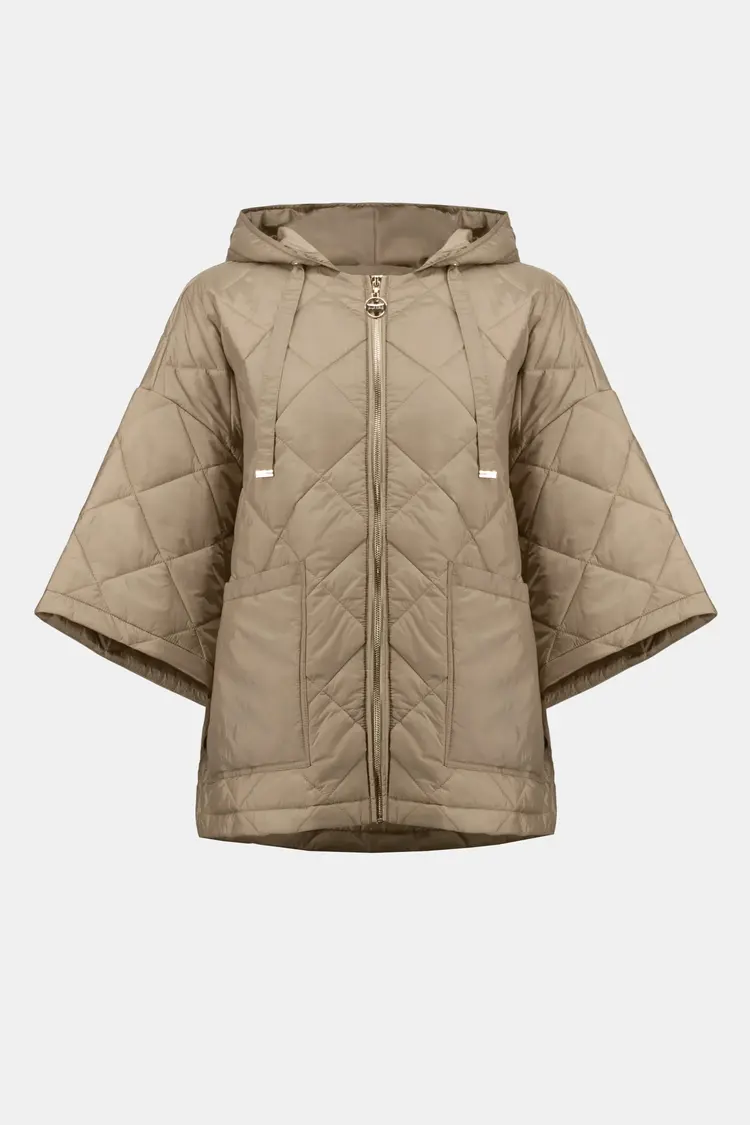 Joseph Ribkoff Joseph Ribkoff Woven Diamond Quilt Hooded Jacket 254914