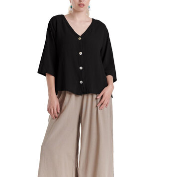 Oh My Gauze Oh My Gauze Button Up Top RONIE