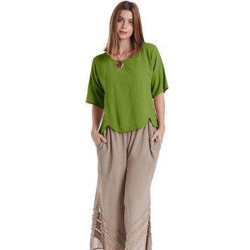 Oh My Gauze Oh My Gauze Top SCALLOP