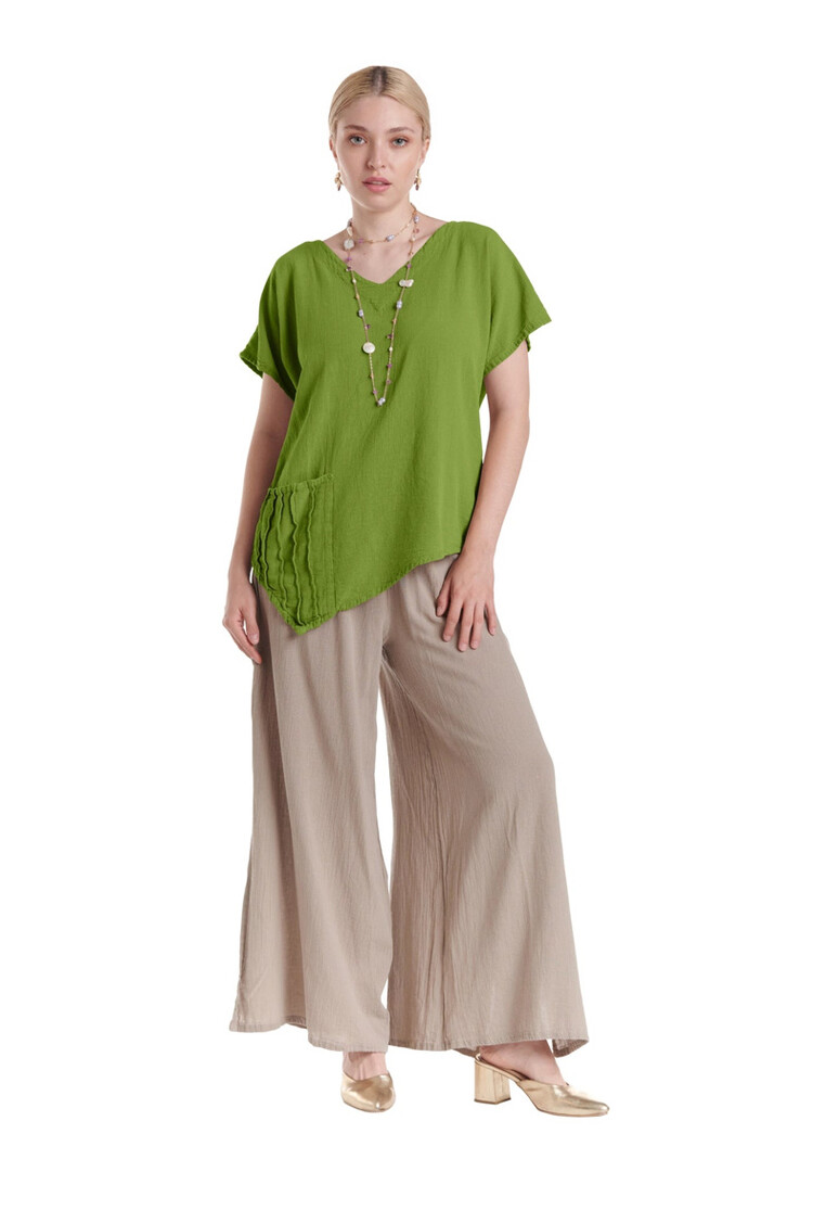 Oh My Gauze Oh My Gauze Top W/Pockets POLLY