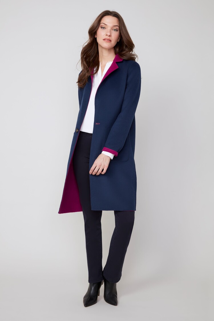 Renuar Renuar Reversible Button Front Coat R3924R