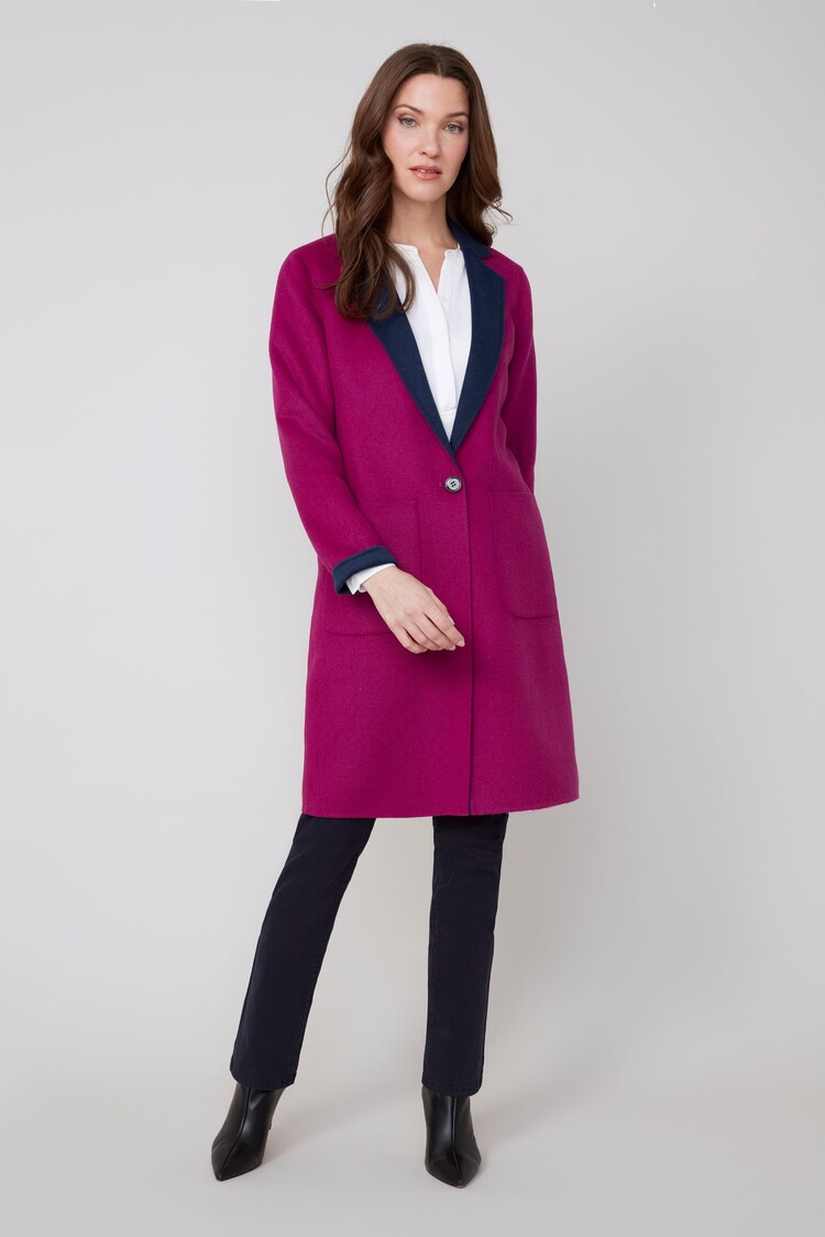 Renuar Renuar Reversible Button Front Coat R3924R