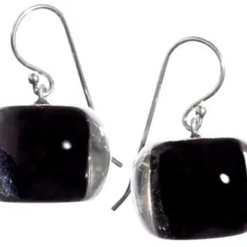 Zsiska Poly Resin BLISS 1 Bead Shorthook Earrings 1370501BLAKQ00