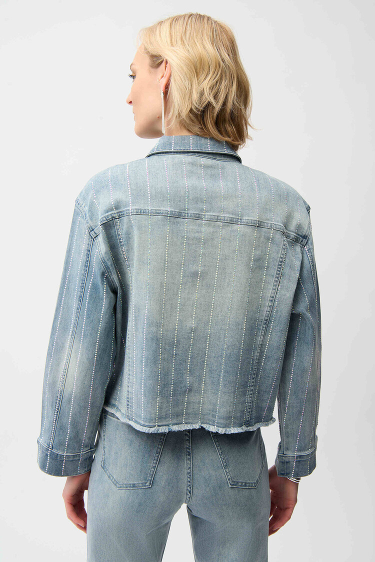 Joseph Ribkoff Joseph Ribkoff Denim Jacket with Rhinestones 261958