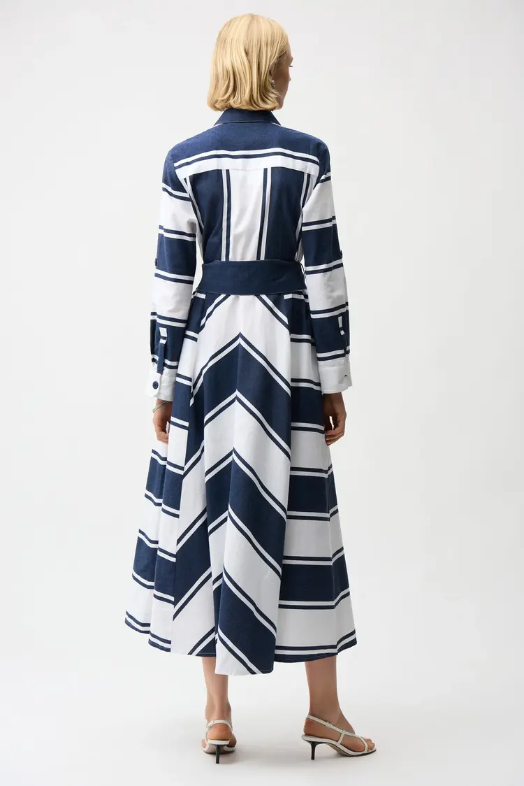 Joseph Ribkoff Joseph Ribkoff Navy/White Stripe Dress 261936