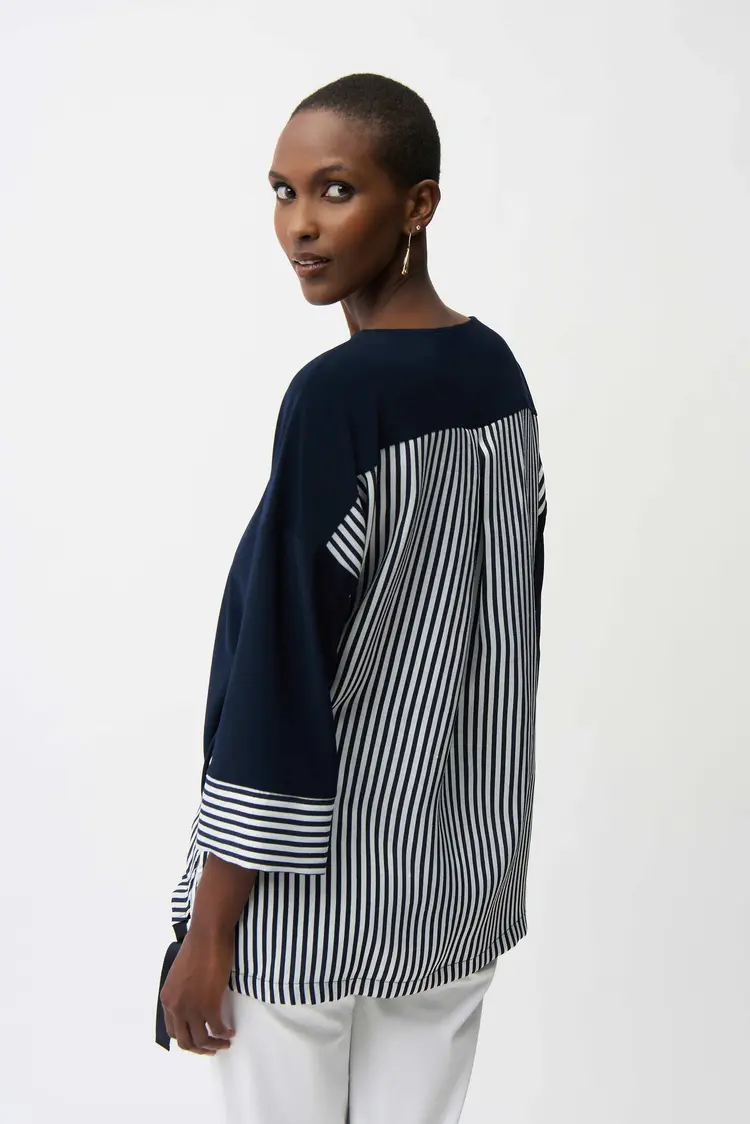 Joseph Ribkoff Joseph Ribkoff Silk Knit and Woven Stripe 261193