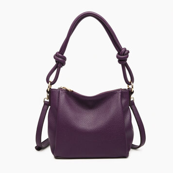 Jen & Co Jen&Co Chicago Shaped Shoulder Bag w/Knotted Handle & Crossbody Strap JN2651