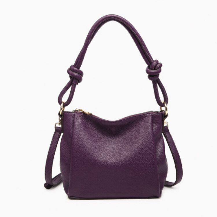 Jen & Co Jen&Co Chicago Shaped Shoulder Bag w/Knotted Handle & Crossbody Strap JN2651