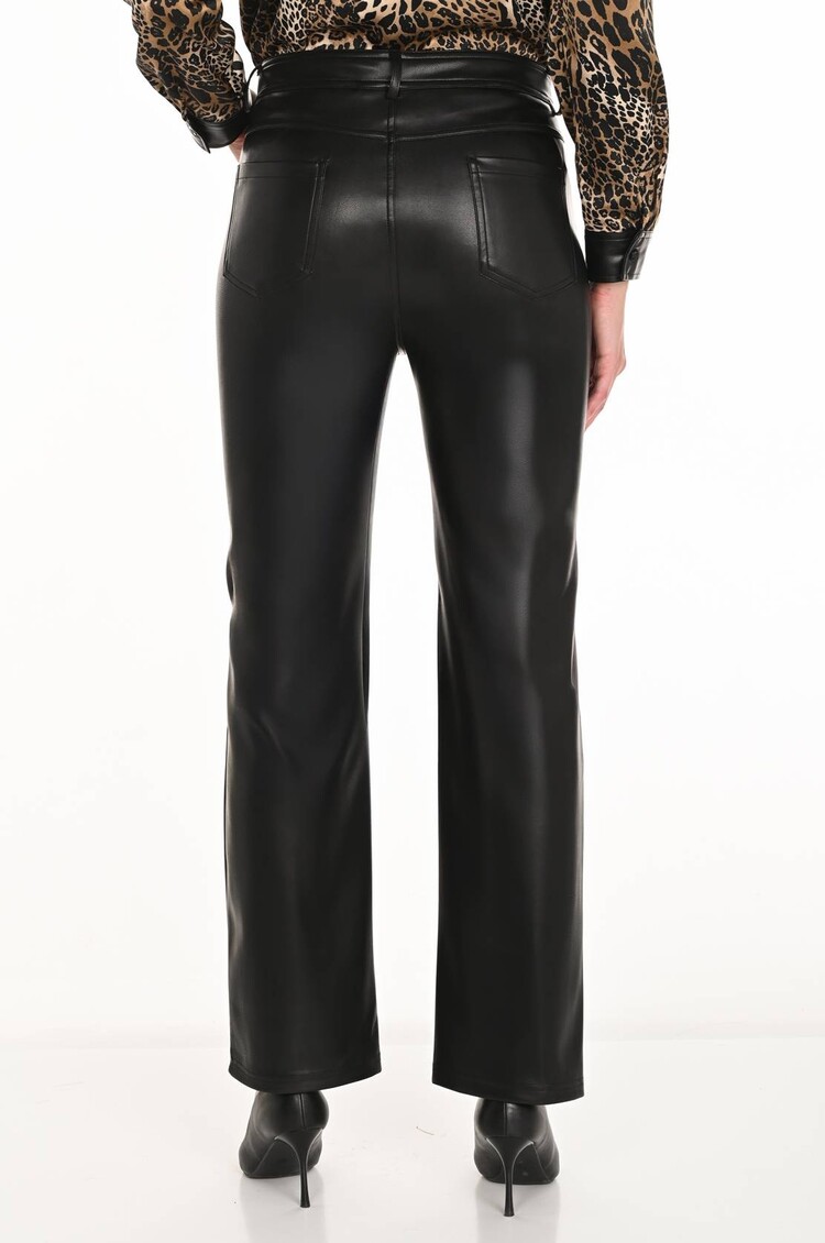 Frank Lyman Frank Lyman 253837 Straight Leg Faux Leather Pant