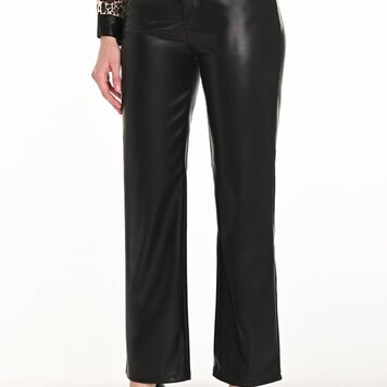 Frank Lyman Frank Lyman 253837 Straight Leg Faux Leather Pant