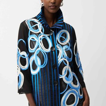 Joseph Ribkoff Joseph Ribkoff Satin and Mesh Jacket 261904