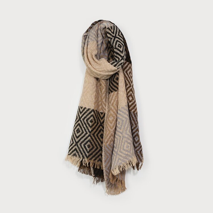Caracol Caracol Geometric Shape Scarf 6215