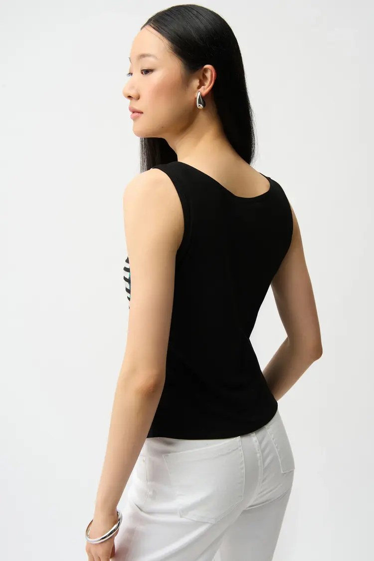 Joseph Ribkoff Joseph Ribkoff Cascade Knit Geometric Print Jacket and Camisole Set 261270