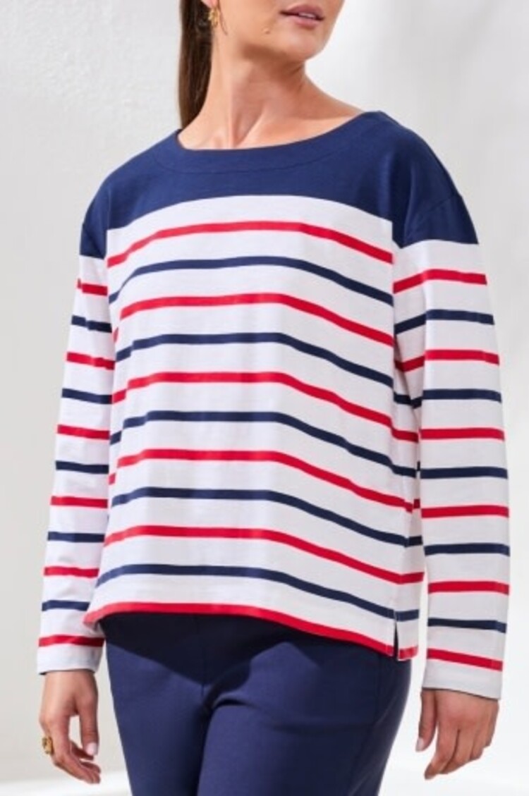 Tribal L/S BOAT NECK TOP
