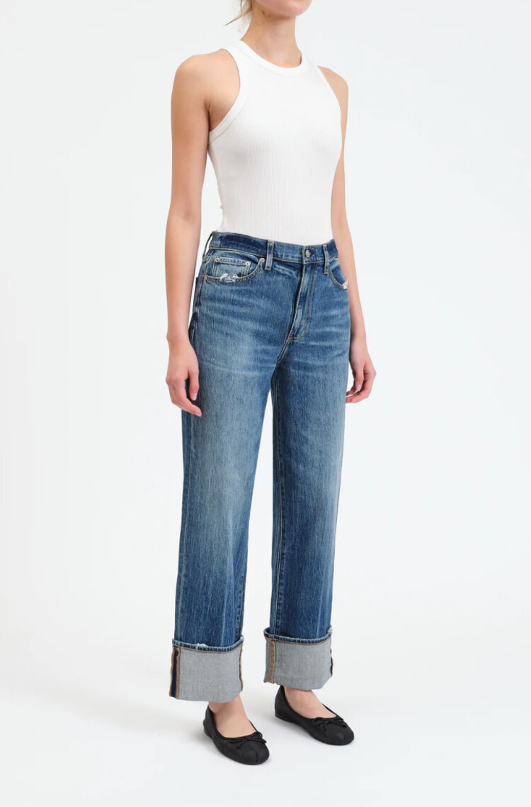 Daze Daze D00016366TX Eastside High Rise Loose Cuff in Rush Hour