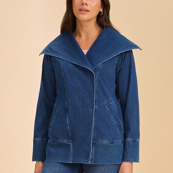 French Dressing Jeans FDJ Draped Front Jacket 1447131