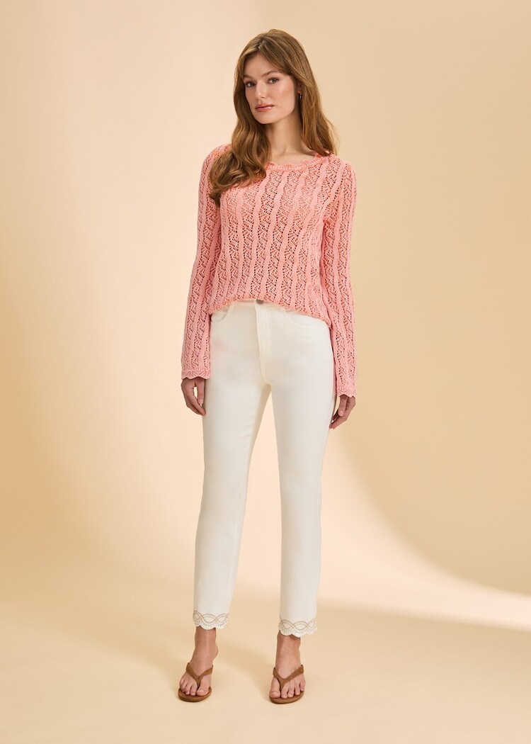 French Dressing Jeans FDJ Long Sleeve Garment Dye Sweater 1467314