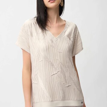 Joseph Ribkoff Joseph Ribkoff Pleated Satin Boxy Top 261160