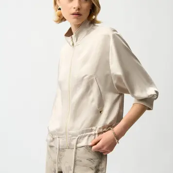 Joseph Ribkoff joseph ribkoff Satin Boxy Blouson Jacket 261913