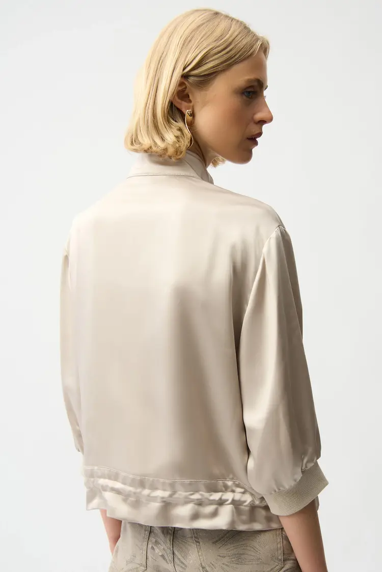 Joseph Ribkoff joseph ribkoff Satin Boxy Blouson Jacket 261913