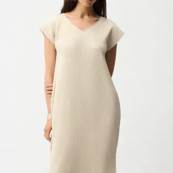 Joseph Ribkoff Joseph Ribkoff Pleated Scuba Crepe Straight Dress 261252