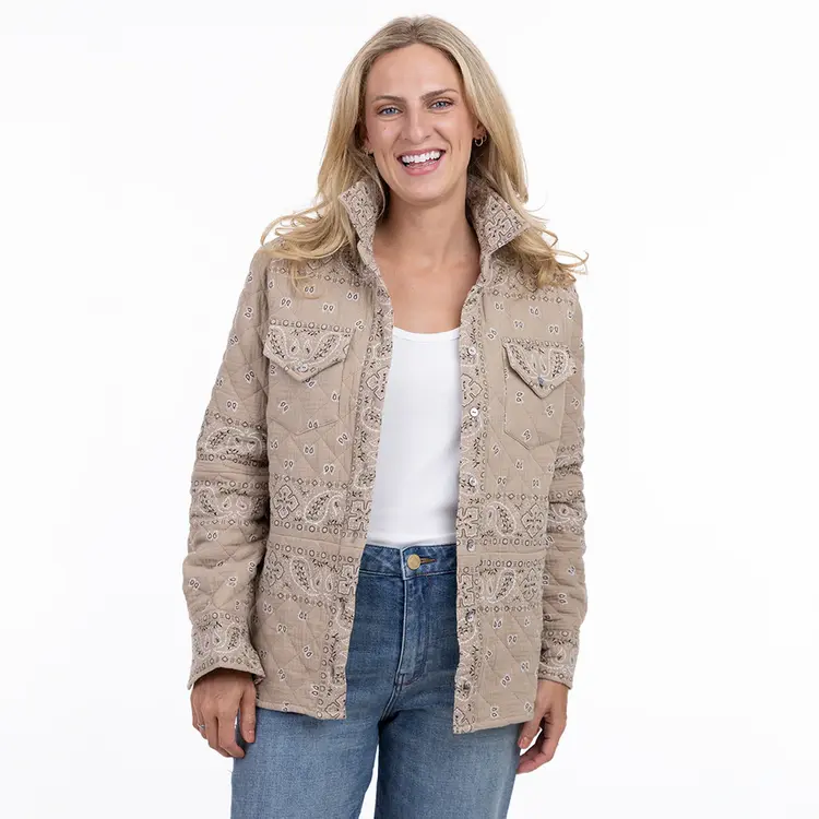 Shannon Passero Shannon Passero Bandana Quilted Shaket 5782