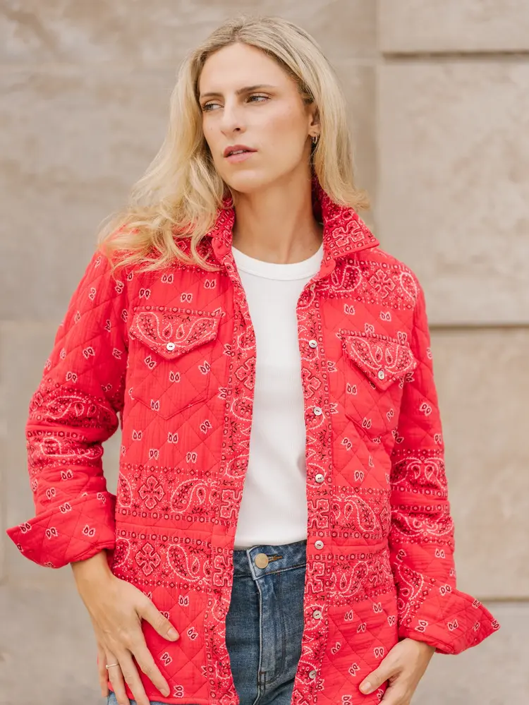 Shannon Passero Shannon Passero Bandana Quilted Shaket 5782