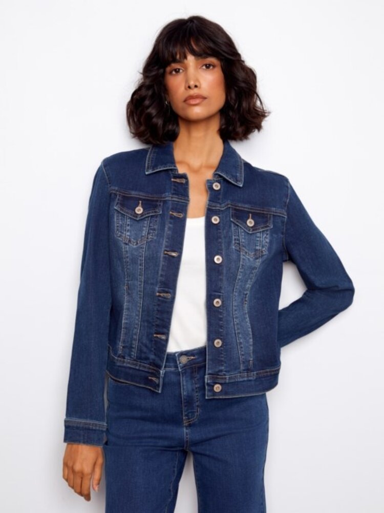 Charlie B Charlie B Stretch Denim Jacket C6302TT
