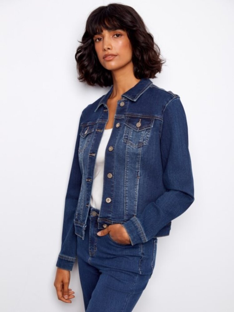 Charlie B Charlie B Stretch Denim Jacket C6302TT