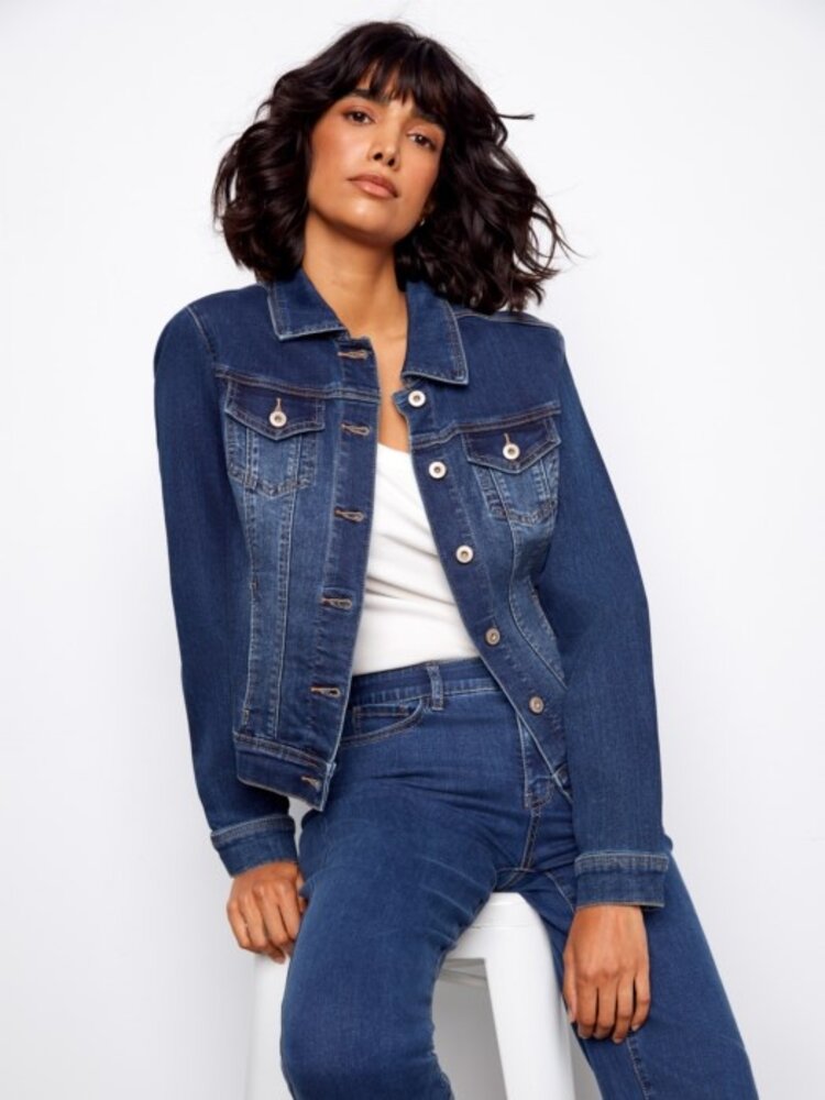 Charlie B Charlie B Stretch Denim Jacket C6302TT