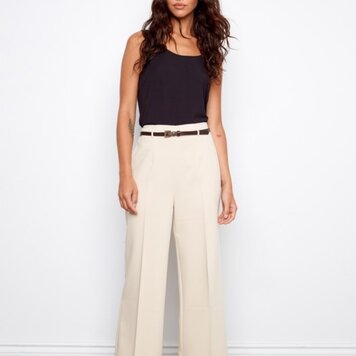 Charlie B Charlie B Dressy Casual Belted Trouser C5723