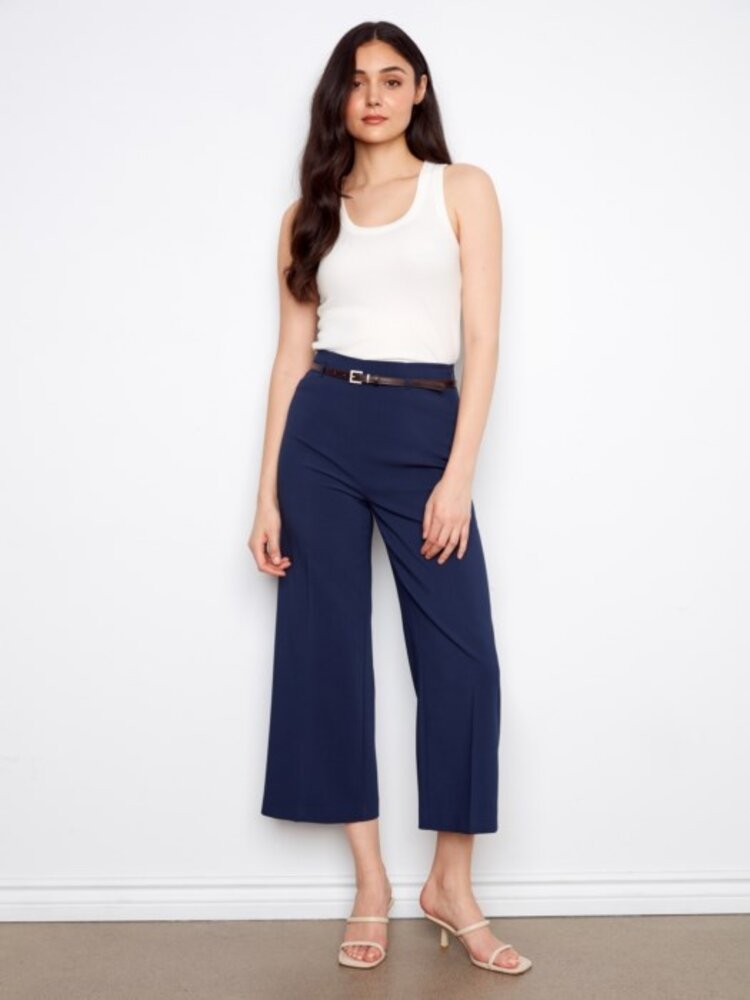 Charlie B Charlie B Dressy Casual Belted Trouser C5723