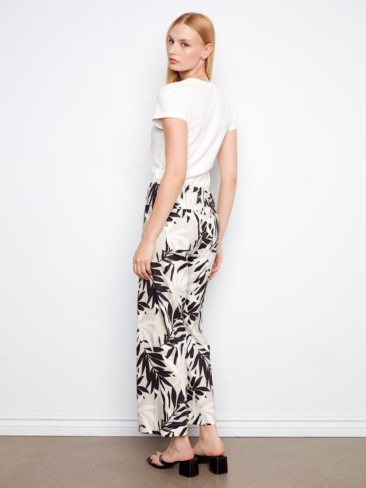 Charlie B Charlie B Printed Wide Leg Pant With Patch Pockets C5462RPR