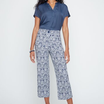 Renuar Renuar Print cropped pants R11052