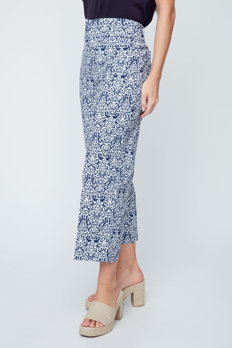 Renuar Renuar Print cropped pants R11052